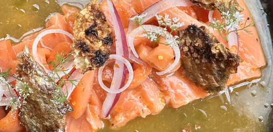 Salmon Ahumado y Mandarina